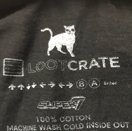 Thumbnail: Cats Skull Tshirt, Punk Goth Cats, Loot Crate Tee, L (C986)