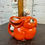 Thumbnail: Vintage Orange Rabbit Creamer Pitcher | Mid Century Japan Ceramic Bunny