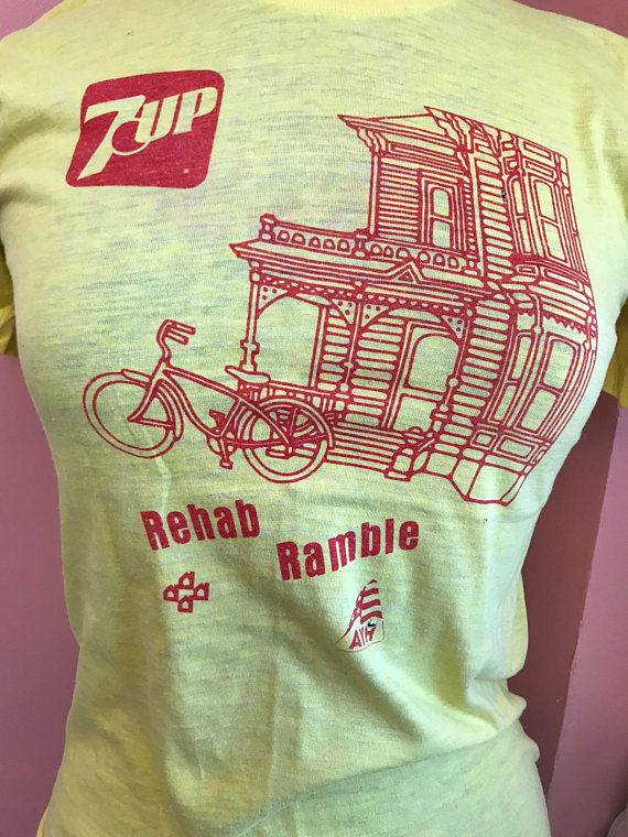 Thumbnail: 7up T-Shirt, Rehab Ramble, American Youth Hostel, Biking, Screen Stars