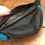 Thumbnail: Vintage Fannypack, 80s Fanny Pack, Lightning Bolt, Black and Teal, Belt Bag
