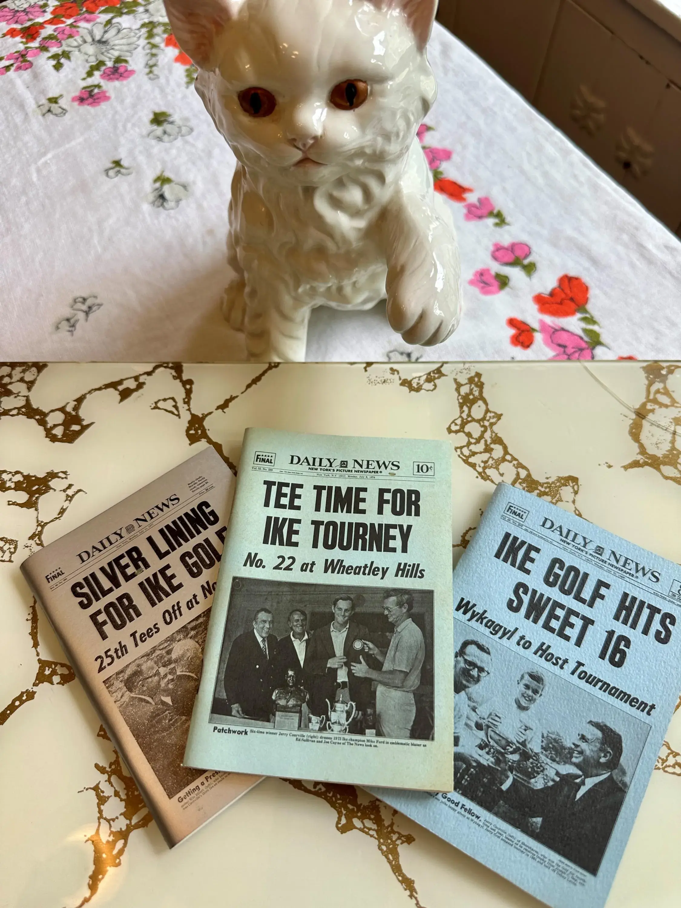 IKE Golf Tournament Notepads Set of 3, Men's Stroke Play Championship, 1950s