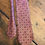 Thumbnail: Vintage Tie, 60s Necktie, 54” Skinny Tie, Mauve Geometric Print, Mens Fashion