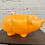 Thumbnail: Retro Orange Blow Mold Piggy Bank, 1960s-1970s  (OD-A109)