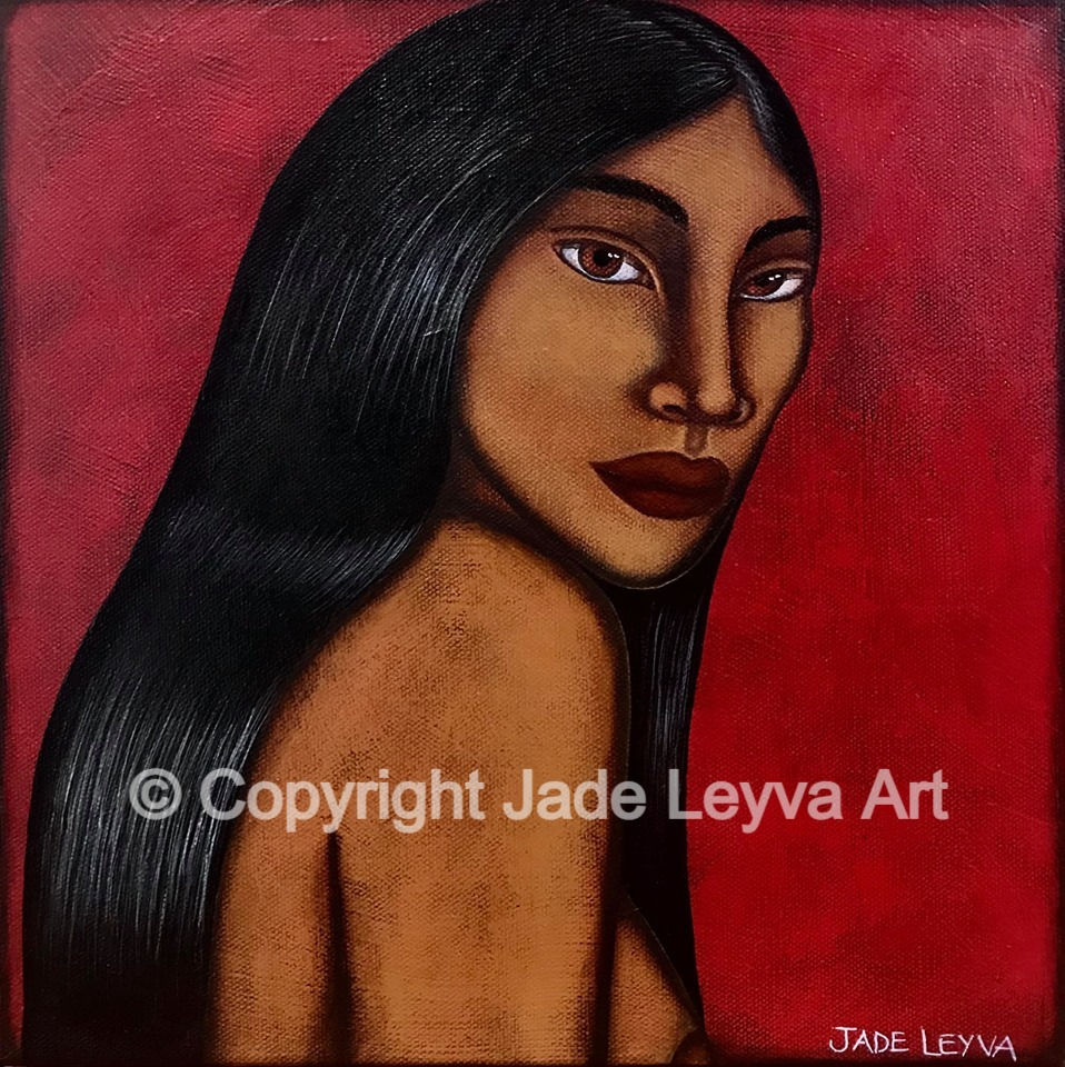 Piel de Maíz y Cacao Acrylic/Canvas 12” x 12”