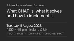 details of Brightbeam's CHAP webinar on 11 August 2026