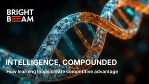Double helix image with text Intelligence, Compounded