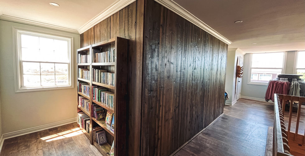 wood accent wall
