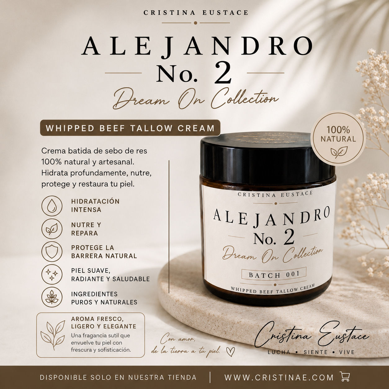 Alejandro No. 2 (Beef Tallow) Sebo de Res