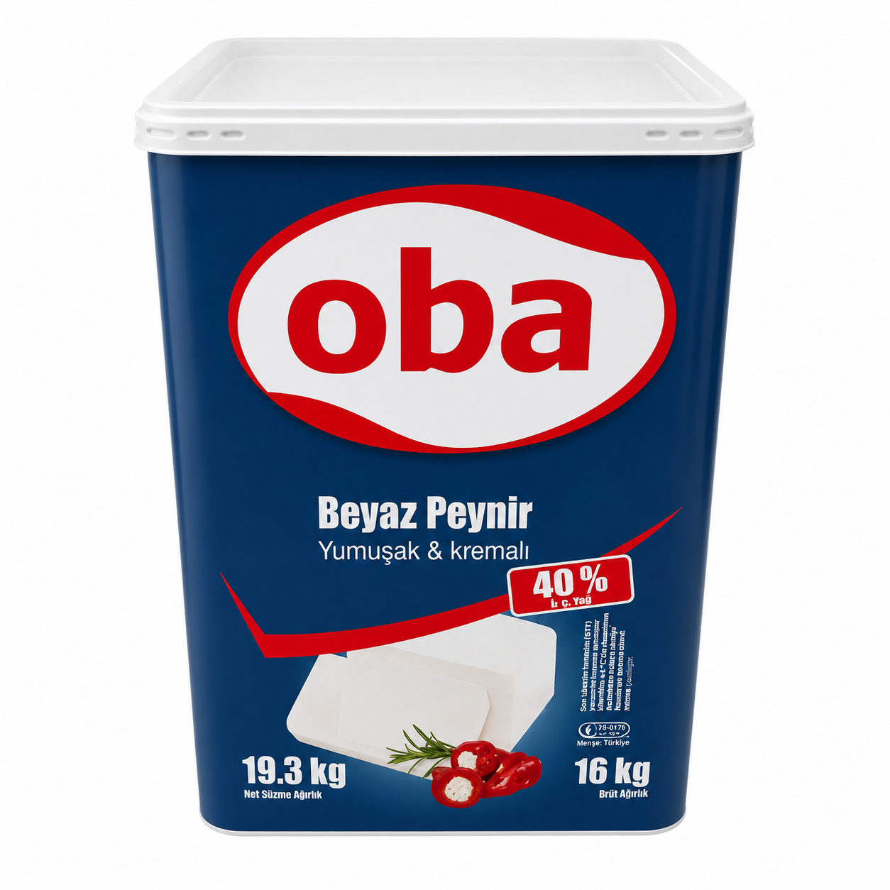 Wei§käse 40% 16kg Oba blau