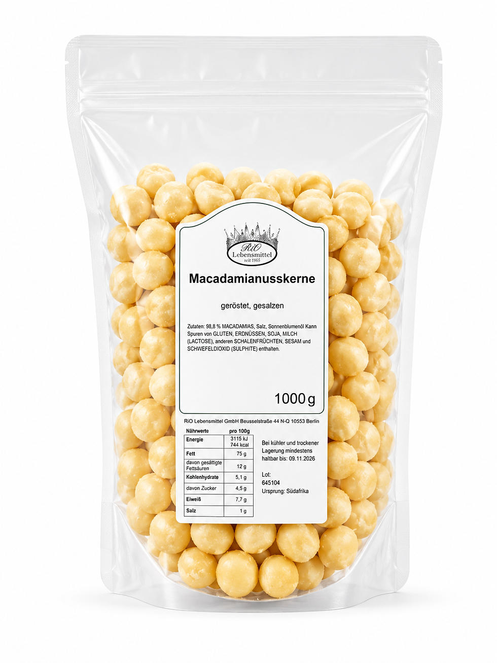 Macadamia geröstet & gesalzen