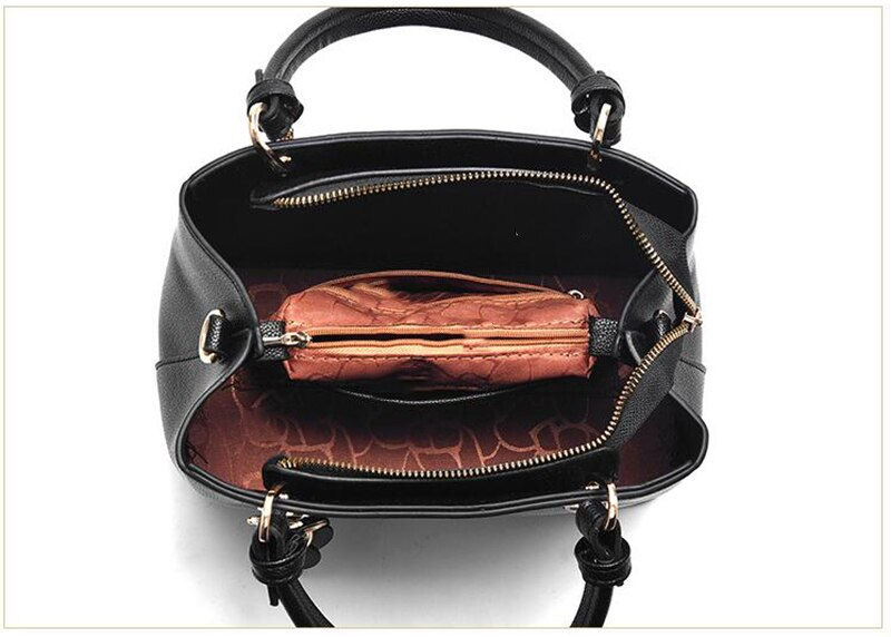 Thumbnail: Ladies Handbag Fashion PU Leather Female Crossbody Tote Shoulder Bag