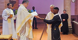 Princepius Mutabuzi's first profession of vows