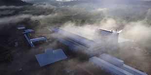 Graphite processing area at Lindi Graphite 