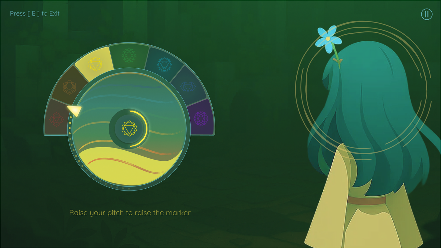 UX/UI Design of Hum-dial with Bio-feedback for Action RPGame