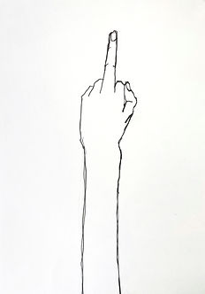 dedo do meio, 2025 - 42x30cm - caneta nankin sobre papel.jpg