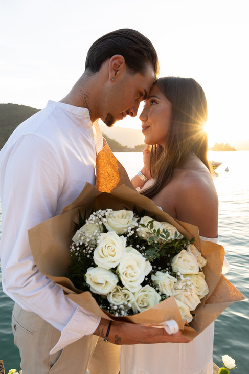 Demande en mariage romantique