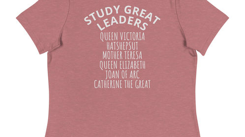 Comfy shirt, Historical female leaders, Educational merch, Queen Victoria, Mother Teresa, Queen Elizabeth, Joan of Arc, Catherine the Great