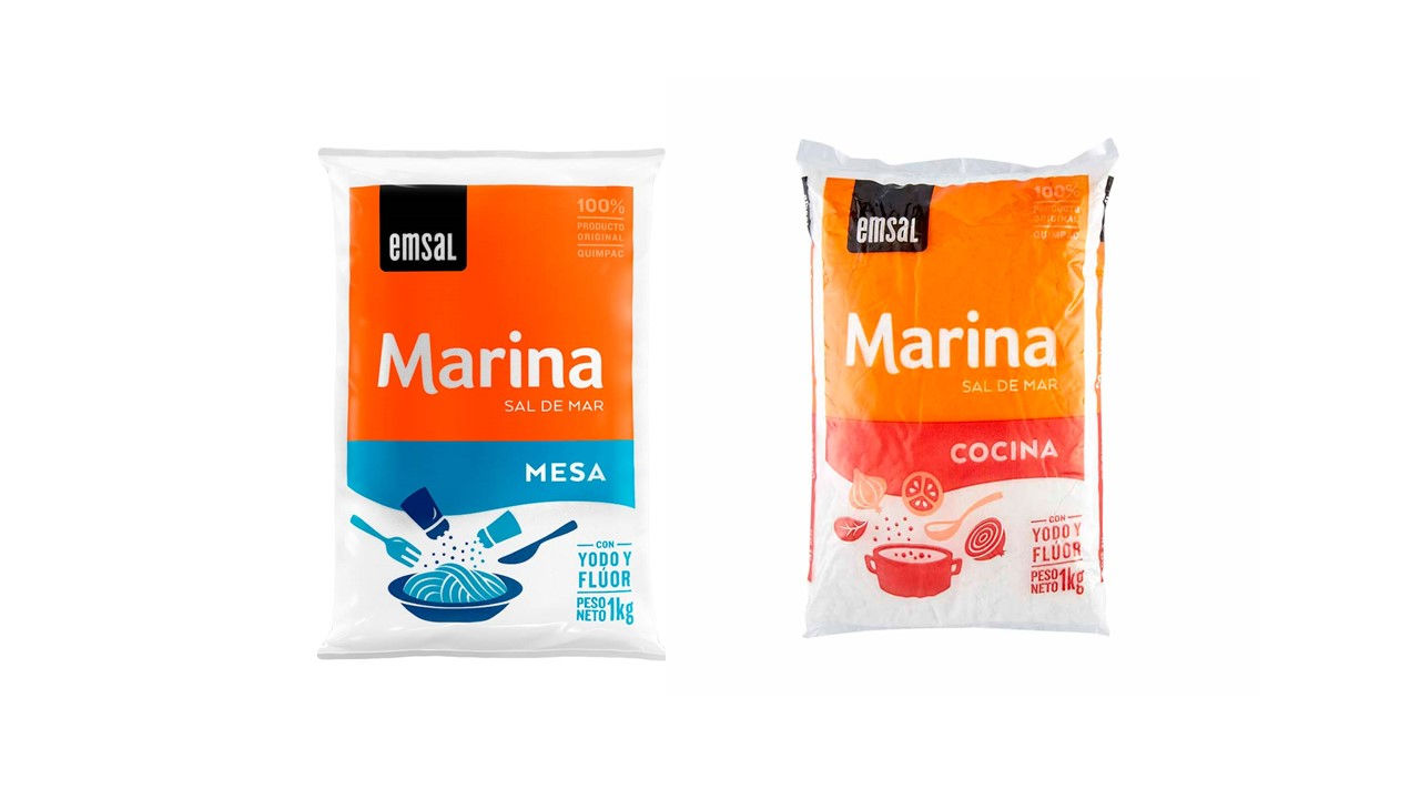Sal Marina EMSAL Mesa y/o Cocina Bolsa 1Kg