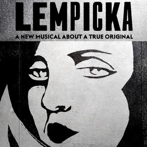 black and silver image of the face of tamara de lempicka