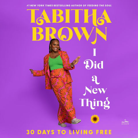 book cover design for Tabitha Brown's 'I did a new thing', produced by Mosaic Audio