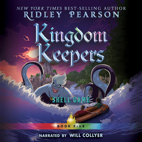 book cover design for ridley pearson's 'Kingdom keepers: shell game' produced by Mosaic Audio