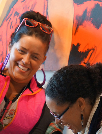 two women laughing csac