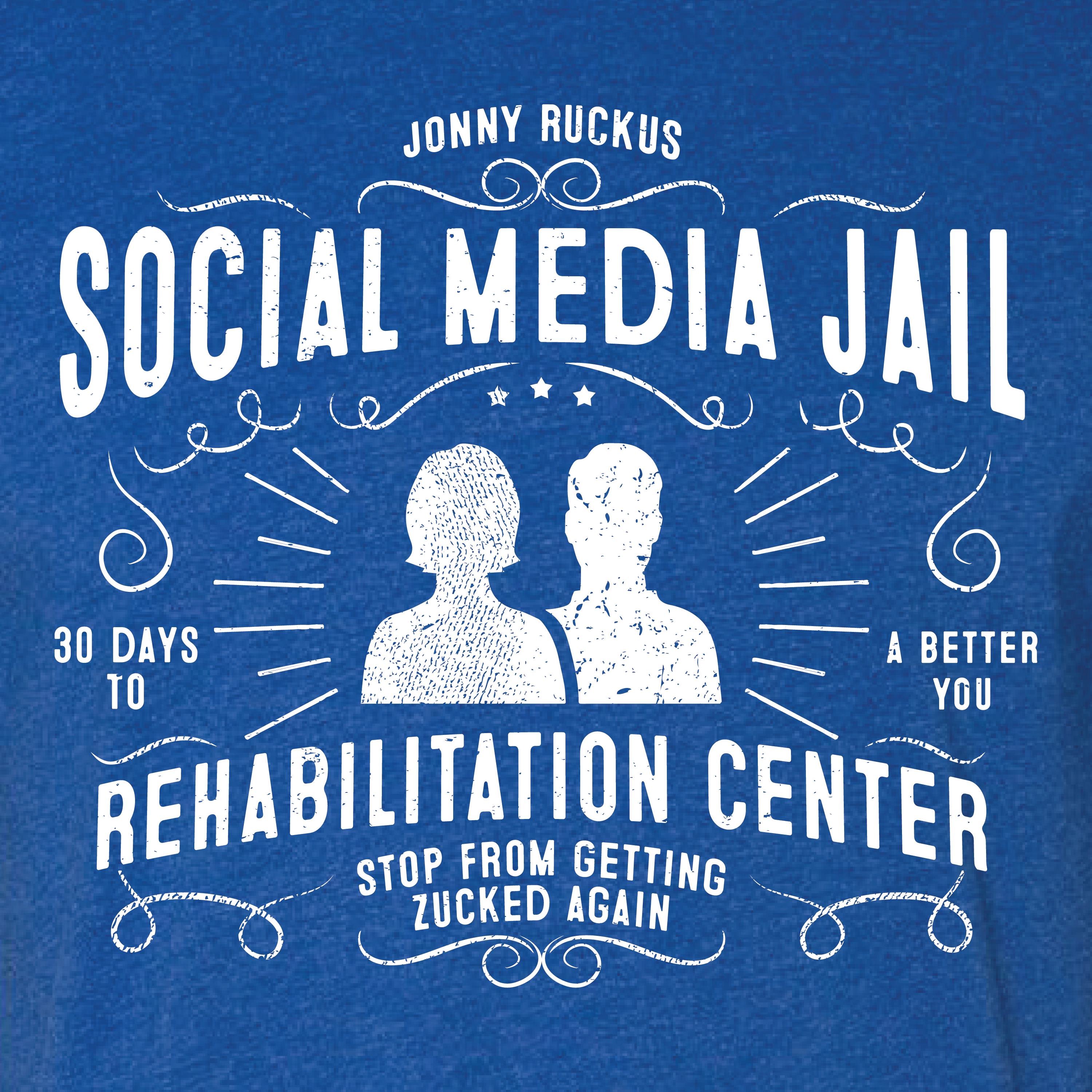 Social Media Jail Rehabilitation Center Collection "Zuck Blue"