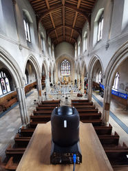 St Giles Cripplegate - filming