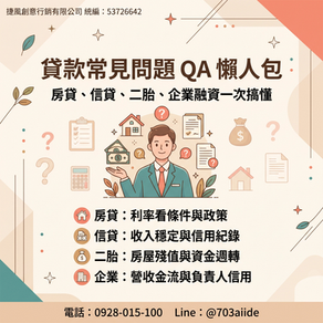 貸款常見問題QA 一次看懂!
