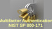 Multifactor Authentication for NIST SP 800-171