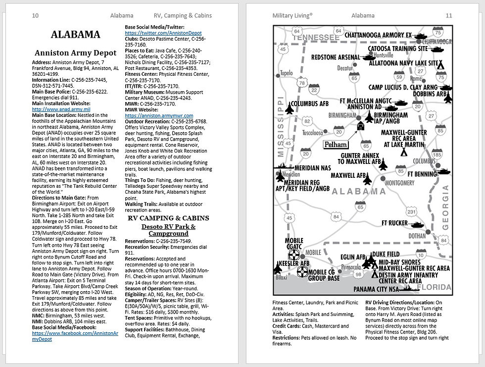 Thumbnail: RV Camping & Cabins travel guide excerpt