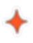 orange 4 legged star illustration