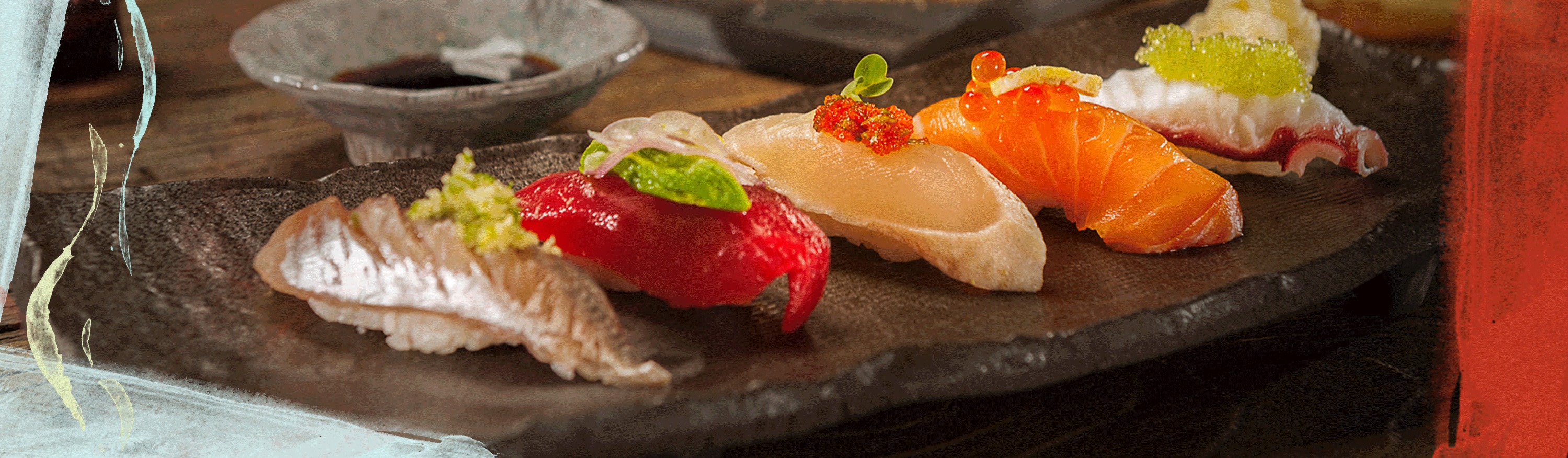 Arranged Food and Objects