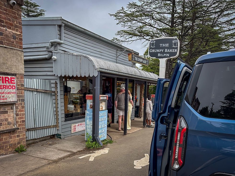 A stop at The Hungry Baker in Bilpin is a tradition when heading West