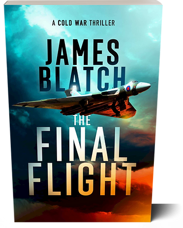 The Final Flight book cover - Paperback version - by Author James Blatch showing an aircraft in flight