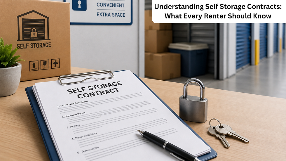 Understanding Self Storage Contracts: What Every Renter Should Know