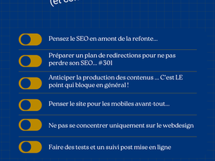 Checklist pour réussir votre refonte de site
