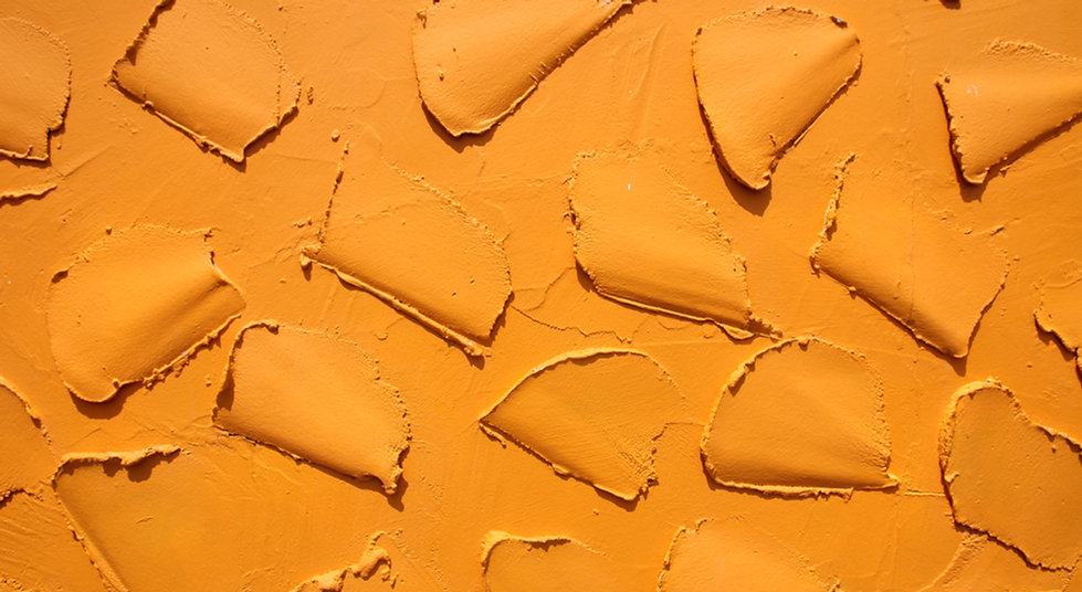 Ungleiche Orange Wand