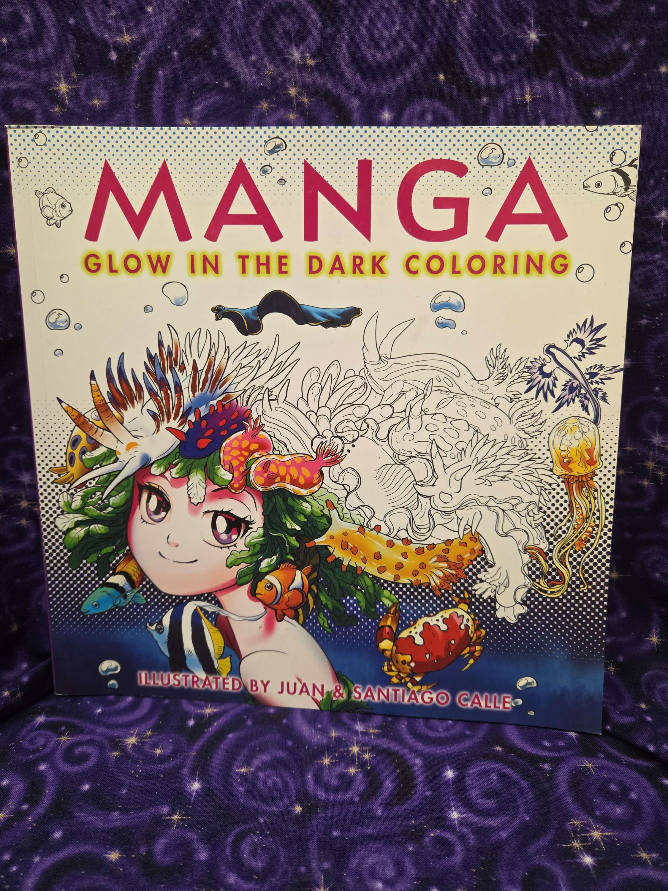 Manga Glow in the Dark Coloring Book