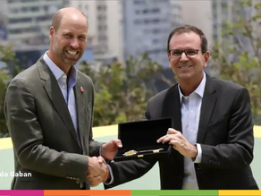 Príncipe William recebe chave do Rio e participa de agenda ambiental no Brasil