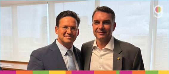 Flávio Bolsonaro cumpre agenda de campanha em Vitória da Conquista nesta quinta