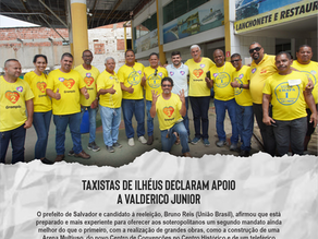 Taxistas de Ilhéus declaram apoio a Valderico Junior