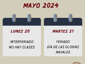 Lunes 20 de mayo interferiado