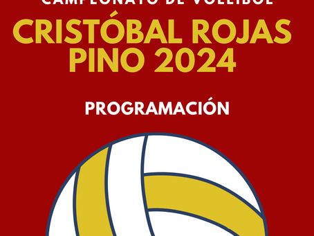 Campeonato Cristóbal Rojas 2024: Programa de partidos