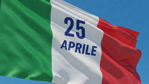 Bandiera dell'italia. 25 aprile