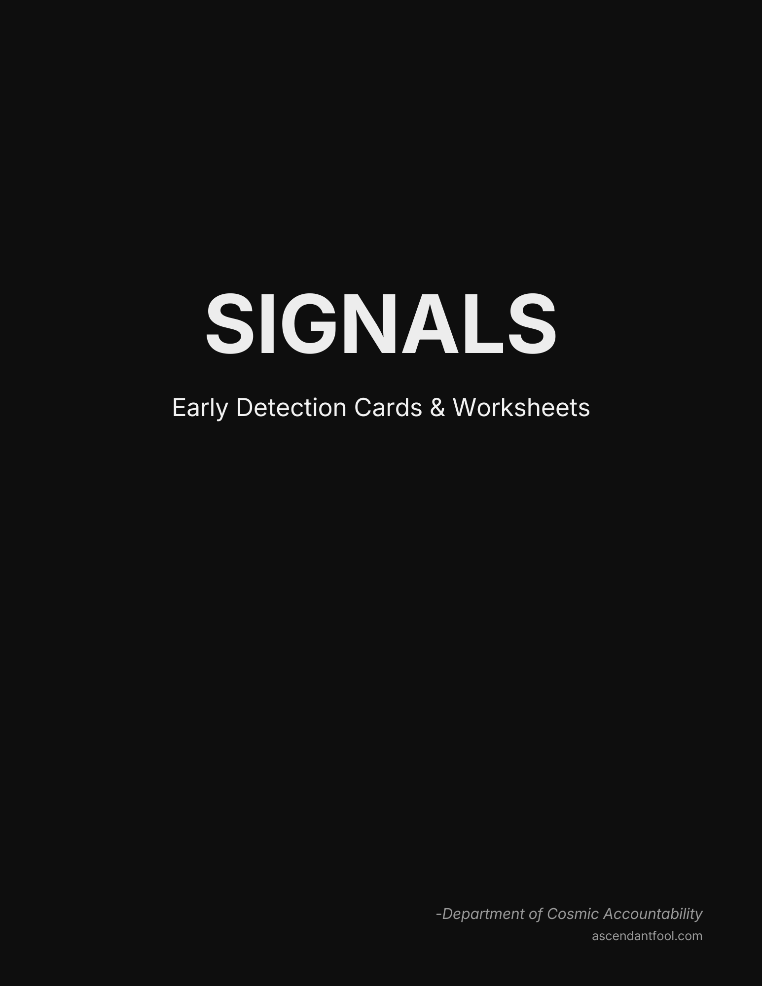 Signals Pack - Foundations