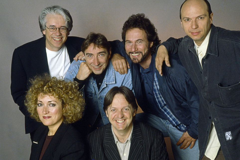 Le groupe "Beau Dommage" en studio le 24 Mai 1995.