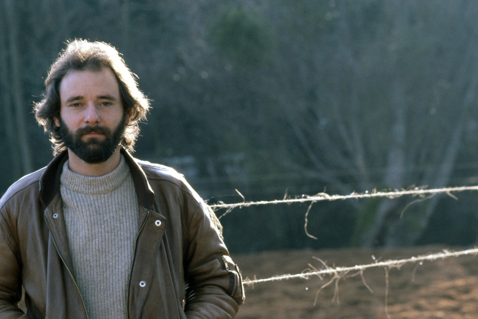Maxime Le Forestier à la Métairie dans l'Yonne le 14 octobre 1979.