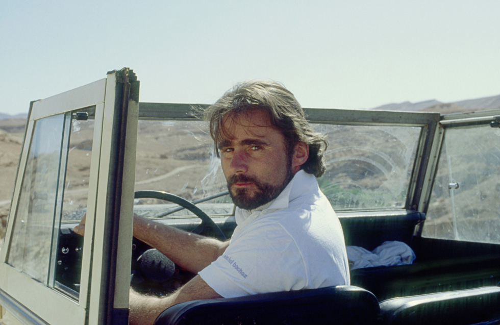 Thierry Sabine lors de l'émission "Passeport pour la forme" à Marrakech le 14 juin 1984.