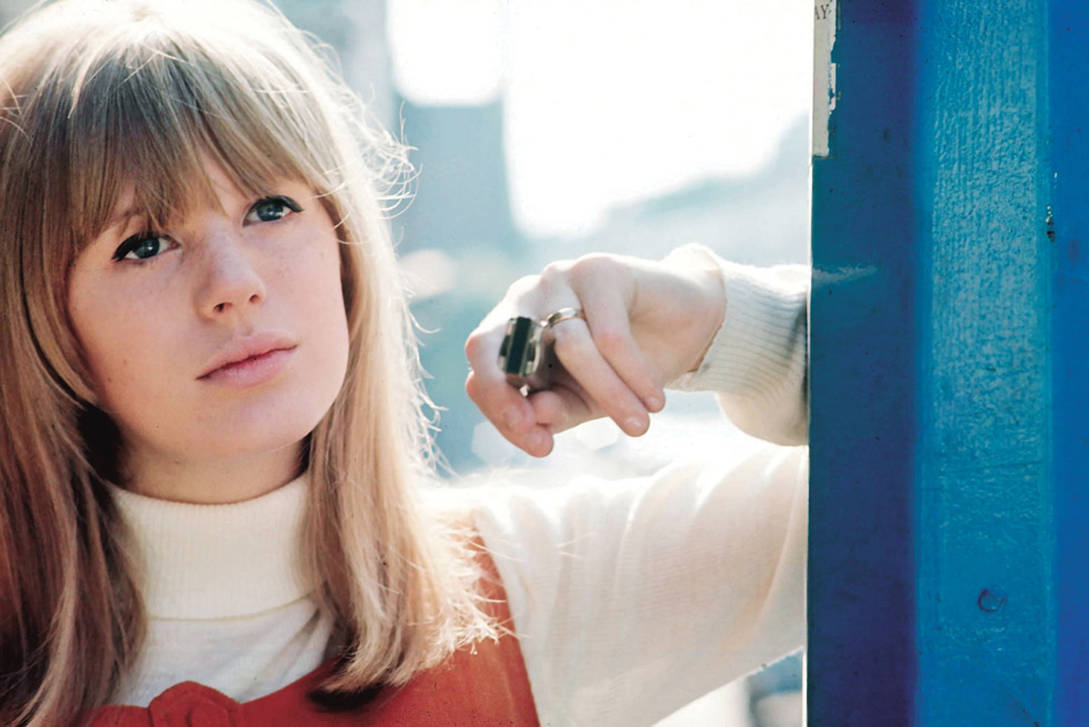 Marianne Faithfull à Londres en 1965.